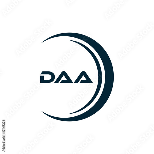 DAA logo. D A A design. White DAA letter. DAA, D A A letter logo design. D A A letter logo design in FIVE, FOUR, THREE, style. letter logo set in one artboard. D A A letter logo vector design.	
