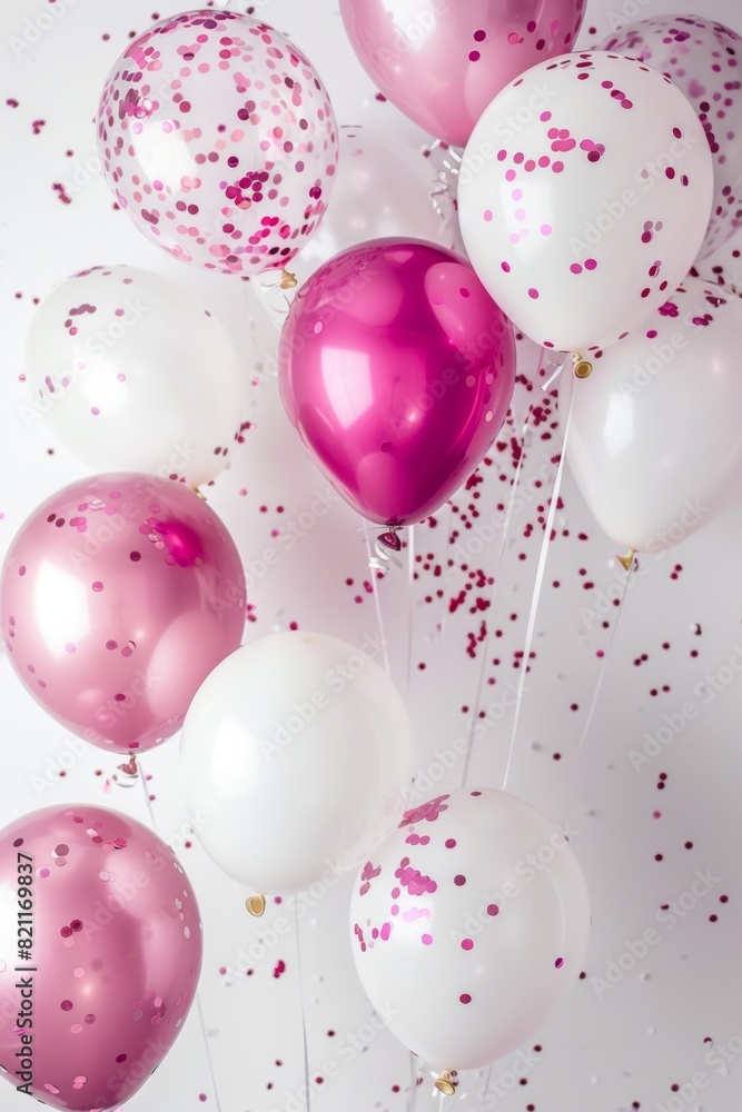balloon white background anniversary celebration with big copy space for advertising balloon white background anniversary celebration with big copy space for advertising