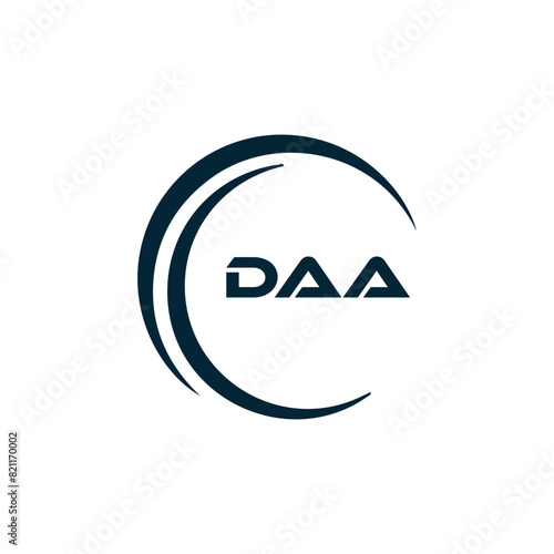 DAA logo. D A A design. White DAA letter. DAA, D A A letter logo design. D A A letter logo design in FIVE, FOUR, THREE, style. letter logo set in one artboard. D A A letter logo vector design.	
