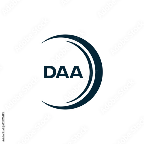 DAA logo. D A A design. White DAA letter. DAA, D A A letter logo design. D A A letter logo design in FIVE, FOUR, THREE, style. letter logo set in one artboard. D A A letter logo vector design.	
