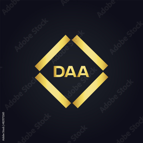 DAA logo. D A A design. White DAA letter. DAA, D A A letter logo design. D A A letter logo design in FIVE, FOUR, THREE, style. letter logo set in one artboard. D A A letter logo vector design.	
