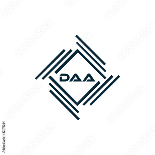 DAA logo. D A A design. White DAA letter. DAA, D A A letter logo design. D A A letter logo design in FIVE, FOUR, THREE, style. letter logo set in one artboard. D A A letter logo vector design.	
