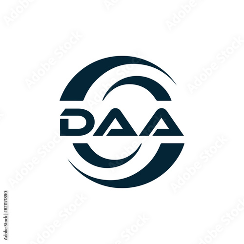 DAA logo. D A A design. White DAA letter. DAA, D A A letter logo design. D A A letter logo design in FIVE, FOUR, THREE, style. letter logo set in one artboard. D A A letter logo vector design.	
