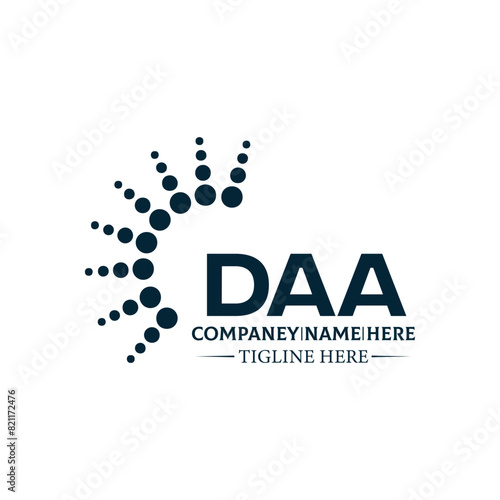 DAA logo. D A A design. White DAA letter. DAA, D A A letter logo design. D A A letter logo design in FIVE, FOUR, THREE, style. letter logo set in one artboard. D A A letter logo vector design.	
