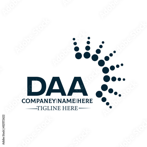 DAA logo. D A A design. White DAA letter. DAA, D A A letter logo design. D A A letter logo design in FIVE, FOUR, THREE, style. letter logo set in one artboard. D A A letter logo vector design.	
