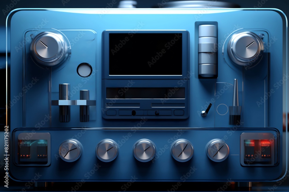 Artistic minimal digital painting of a smart home water control panel, close-up on usage efficiency graphics in blues and grays Artistic minimal digital painting of a smart home water control panel, close-up on usage efficiency graphics in blues and grays
