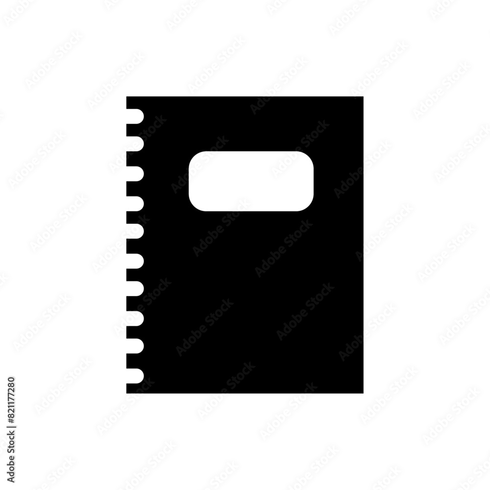 Note book icon vector isolated on white, logo sign and symbol. Note book icon vector isolated on white, logo sign and symbol.
