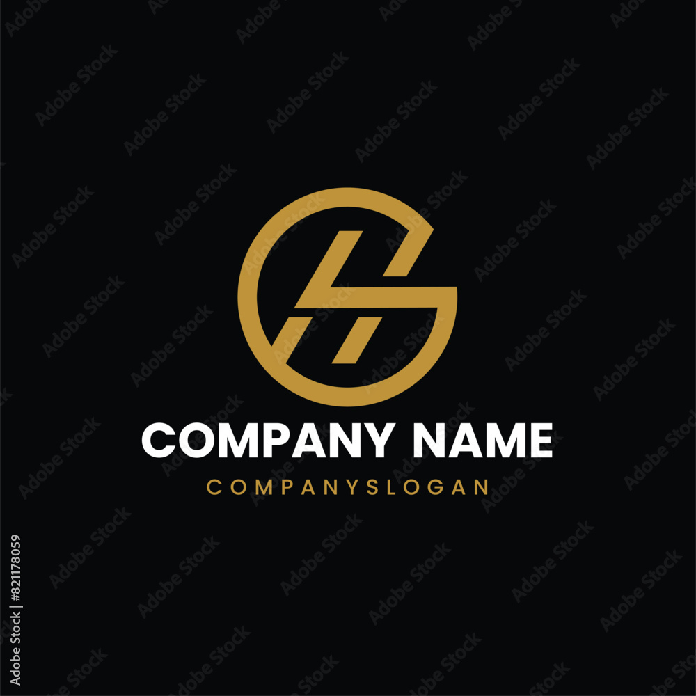 Letter HG initial logo design Letter HG initial logo design