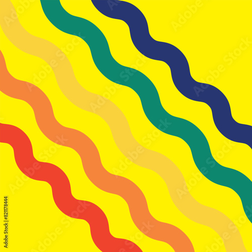 Olympic games straight lines, Olympic color ring, game line, modern, design vector illustration