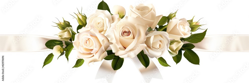 Romantic Wedding Bouquet Decoration Idea Generative AI