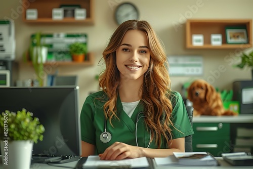 Veterinary Receptionist showcasing key responsibilities and compassion for animals
