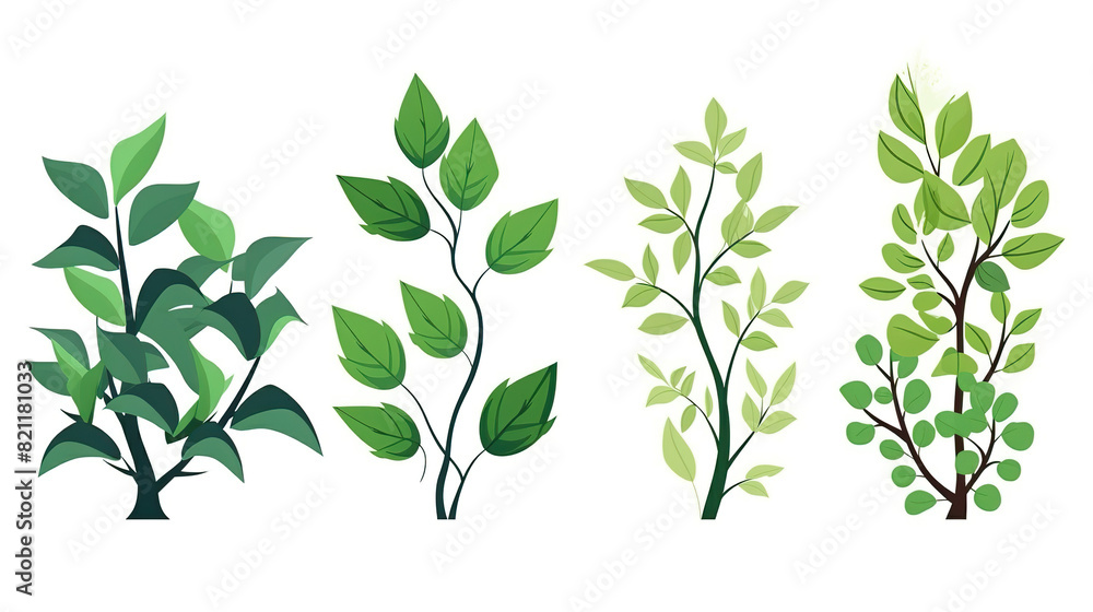 Isolated plant against a stark white background Isolated plant against a stark white background