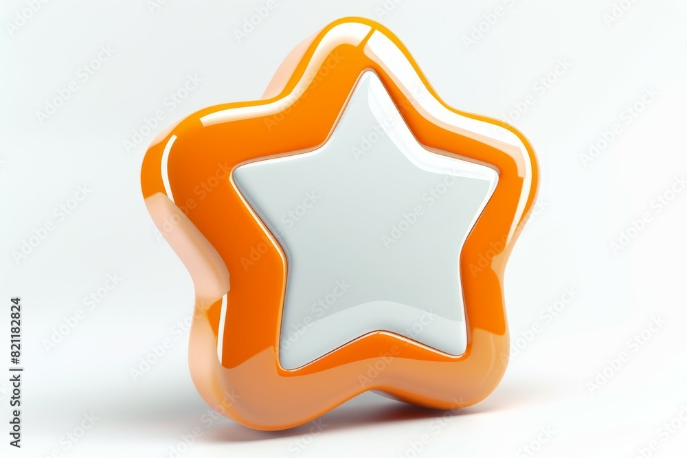 A star is orange and white