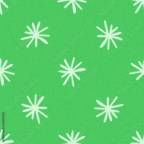 Photos Modern motif shape summer abstract shape fresh green color seamless pattern with cloth fabric linen effect