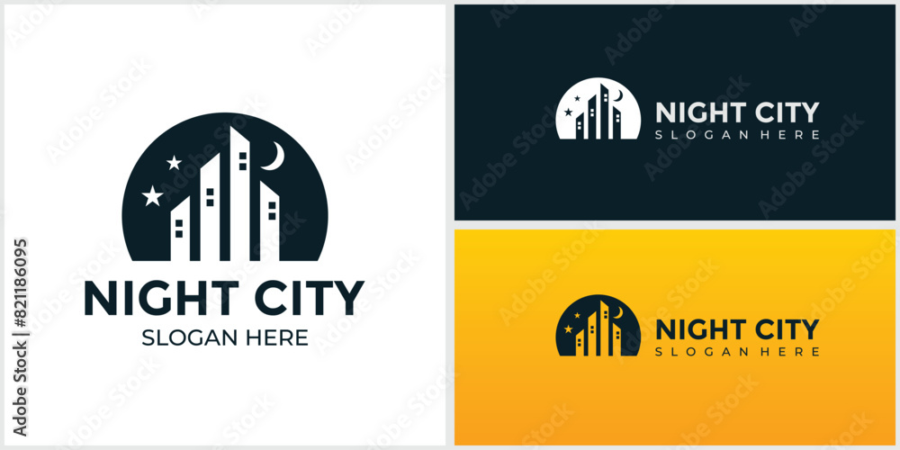 silhouette of City Scene Illustration of Buildings and City silhouette of City Scene Illustration of Buildings and City