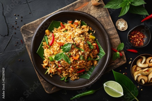 Delicious nasi goreng delight. Luxurious visuals for your advertisement