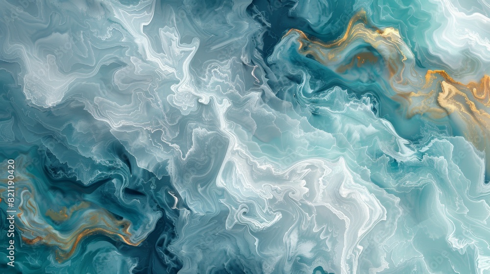 A wave with a blue and gold color scheme A wave with a blue and gold color scheme