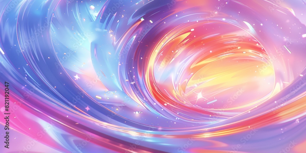 an abstract background with swirling ribbons of light in pastel colors, creating the impression that they form a spiral or circle an abstract background with swirling ribbons of light in pastel colors, creating the impression that they form a spiral or circle