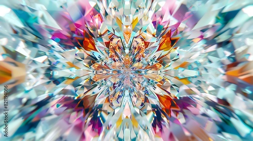 shattered beauty  a glass splinter mandala in kaleidoscopic art