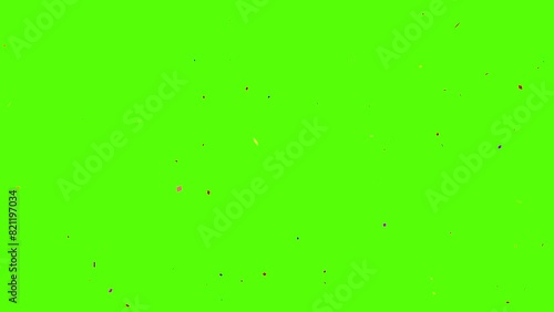 Double Confetti Explosion, Confetti party explosion effect, green screen Double burst confetti, colorful confetti explosions green screen, burst of festive celebration