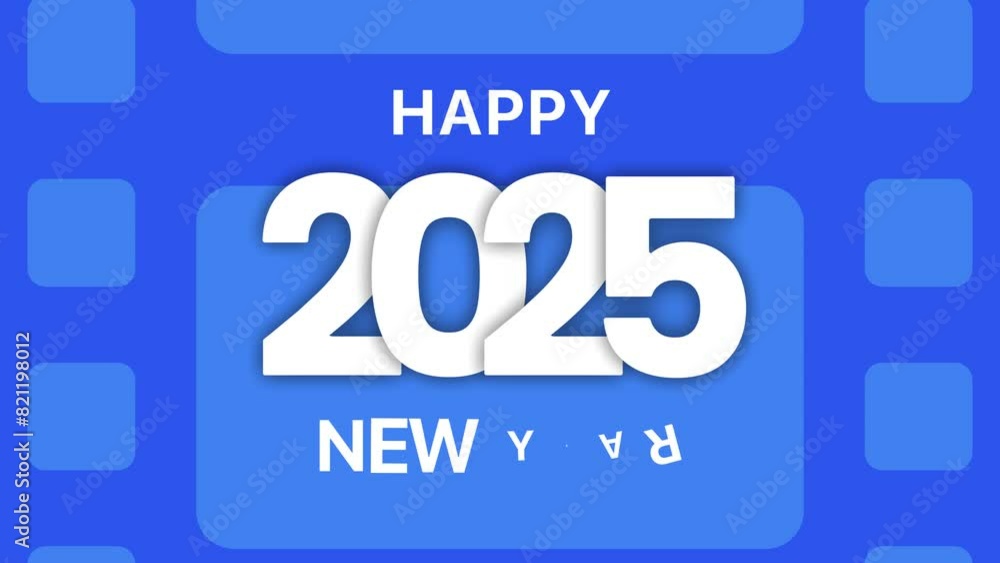 2025 animation video text on blue background 2025 animation video text on blue background