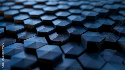 Produce a dynamic vector artwork featuring a labyrinth of pulsating hexagons  symbolizing the complexities of data processing and information flow.