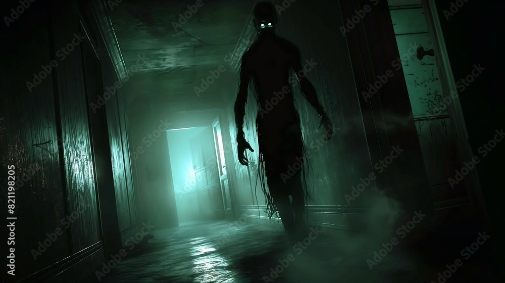 A Shadowy Figure in the Hallway A Shadowy Figure in the Hallway
