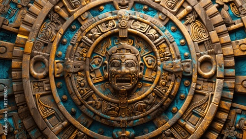 Ancient Aztec Stone Carving