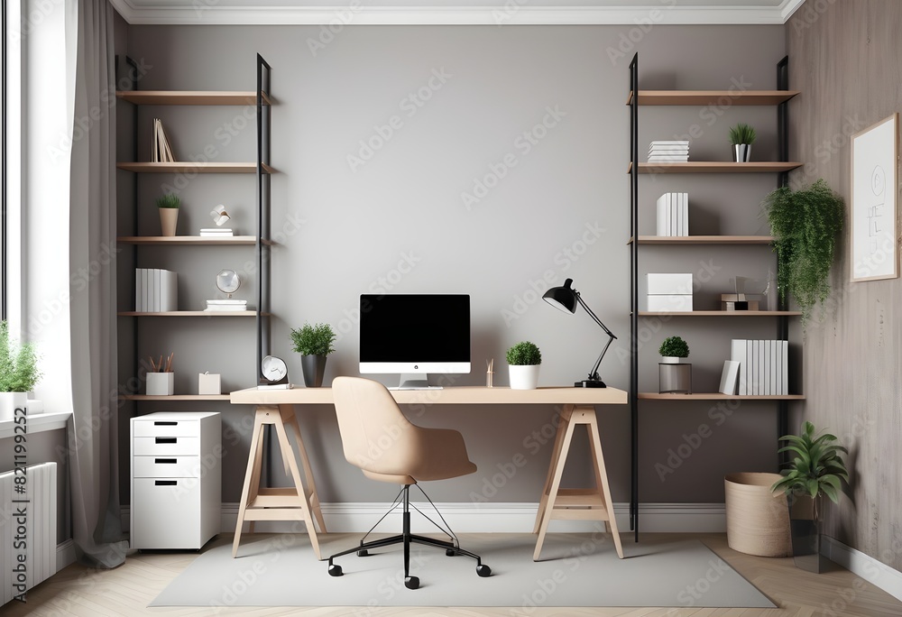 Photorealistic mockup of an ISO A size frame on a modern living room wall, featuring a blank poster without any text or graphics Photorealistic mockup of an ISO A size frame on a modern living room wall, featuring a blank poster without any text or graphics