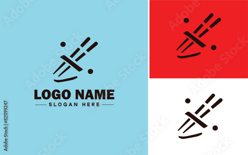 sushi icon Sashimi Maki Nigiri flat logo sign symbol editable vector