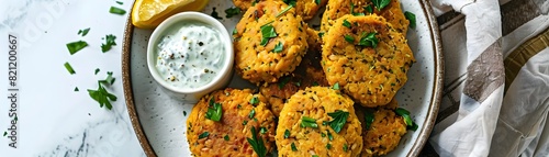 Baked Chickpea Patties with...