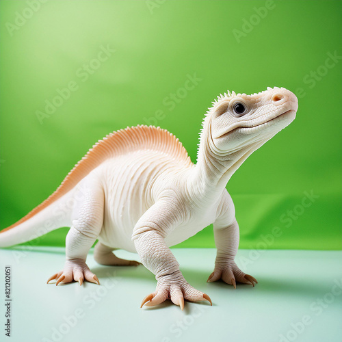 Baby Dinosaur Photography in Studio with Chromakey Background