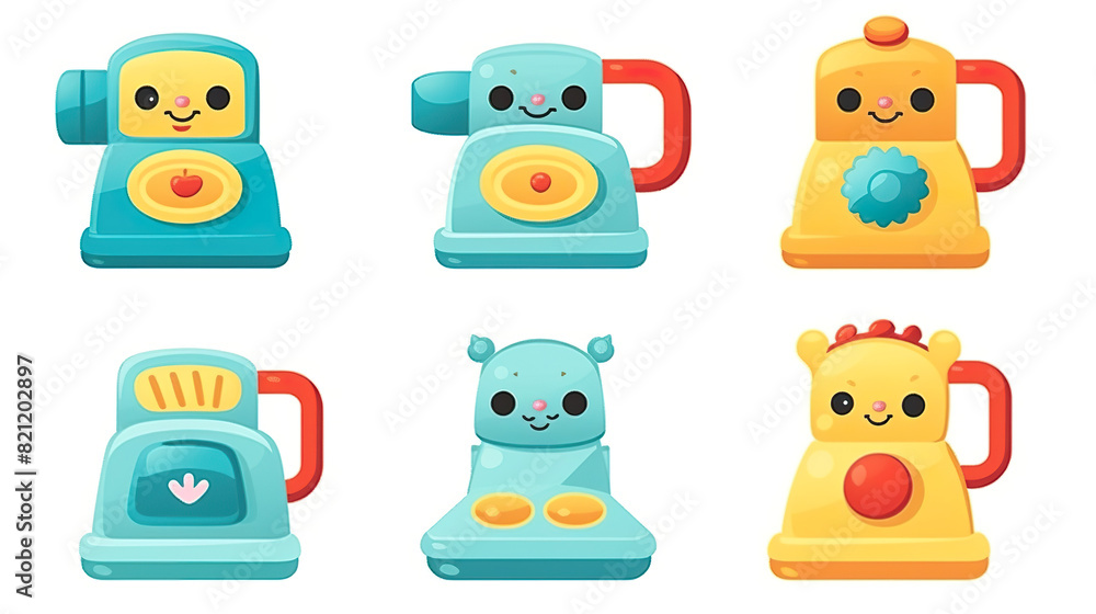 Obraz premium telephone set up on a stark white background