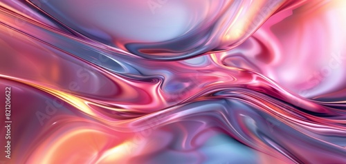 Abstract liquid with a smooth, flowing look