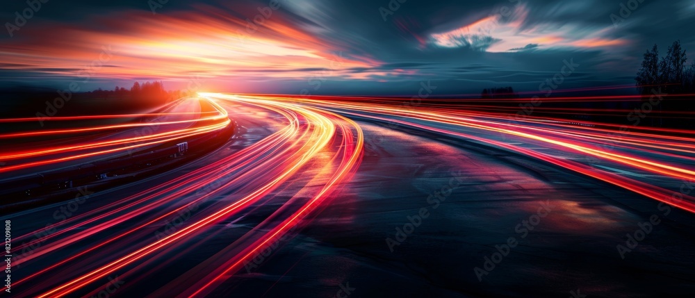 Light streaks with a dynamic, energetic feel Light streaks with a dynamic, energetic feel