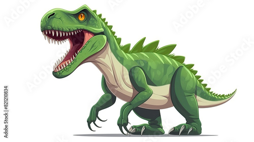 Isolated Tyrannosaurus Rex against a blank white background © Dilshad