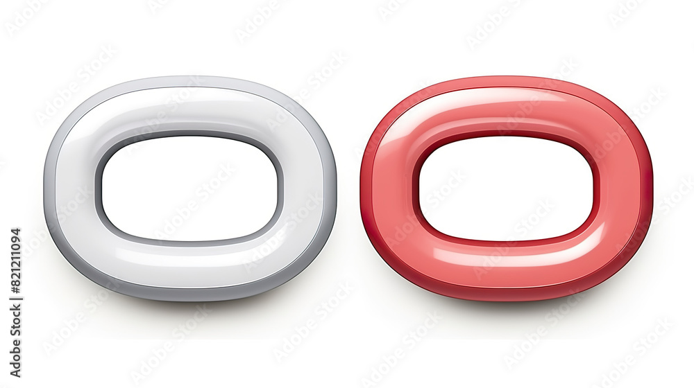 U-shaped magnet isolated on pure white background U-shaped magnet isolated on pure white background