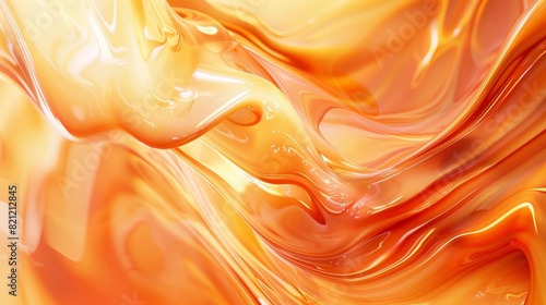 Abstract liquid with a smooth, flowing look photo