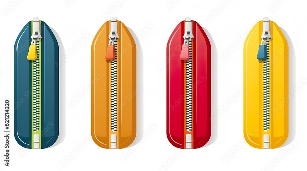 Isolated zip vector on a blank white background Isolated zip vector on a blank white background