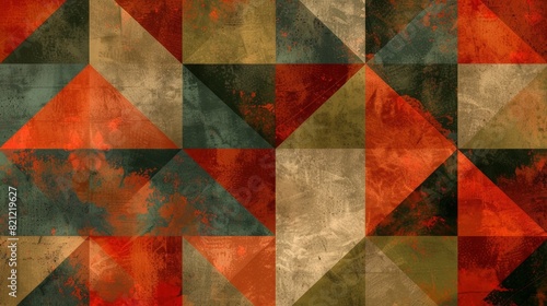 Vintage colorful faded graphic background, AI generated