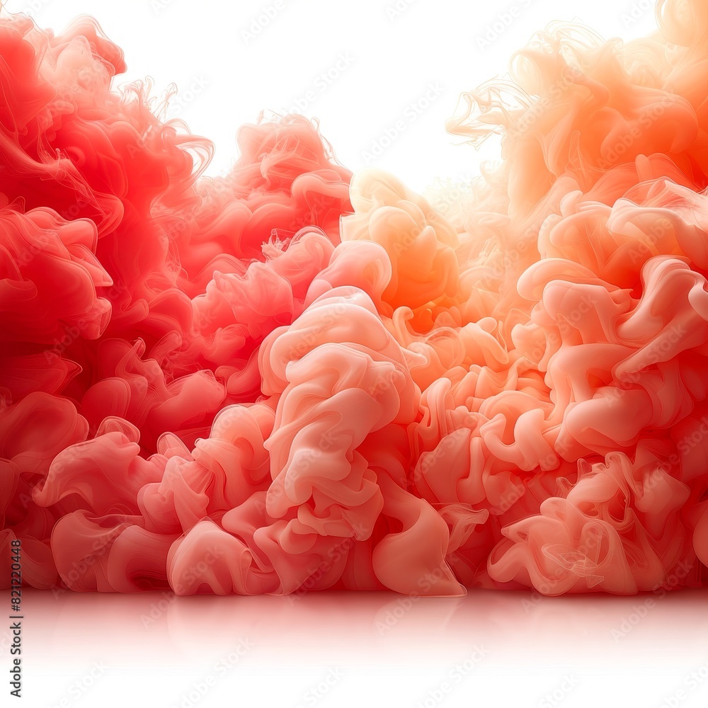 a close up of a mixture of red and pink smoke