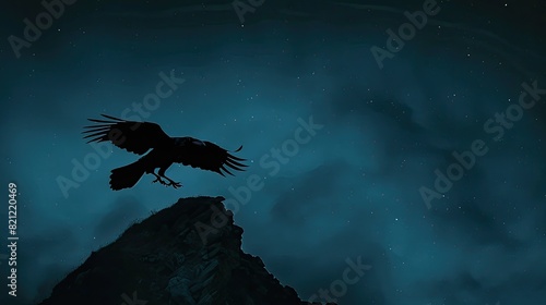 eagle flying over the mountains