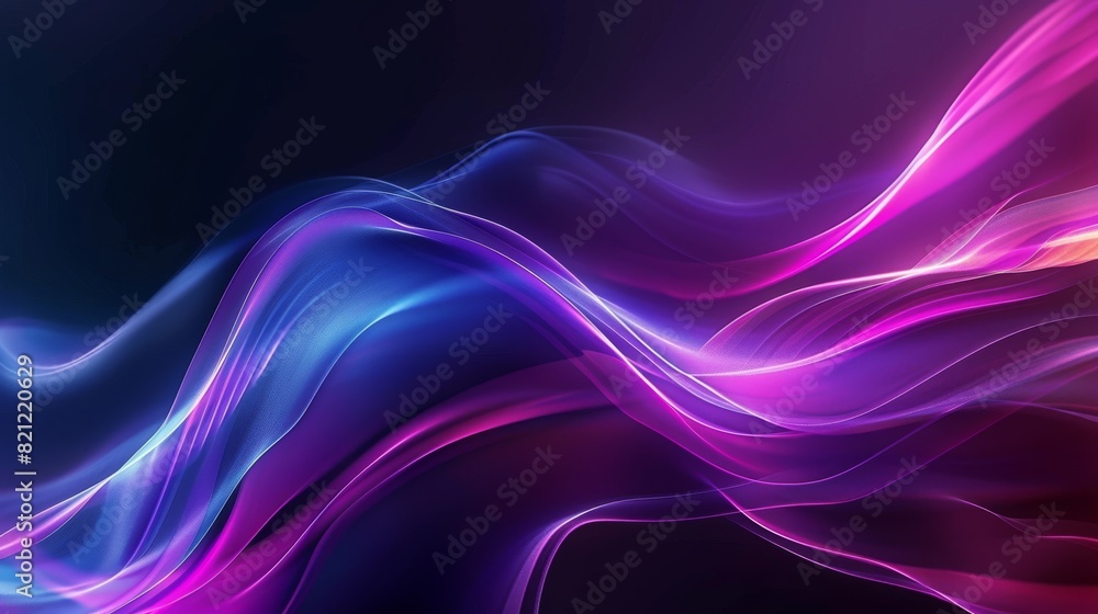 Wave on Purple and Black Background Wave on Purple and Black Background