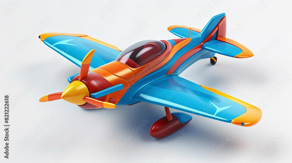 Isometric 3D icon of Toy Story aircraft, animation, entertainment, design Isometric 3D icon of Toy Story aircraft, animation, entertainment, design