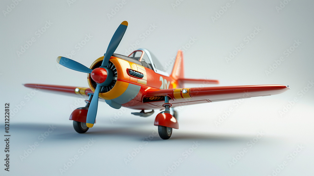 Isometric 3D icon of Toy Story aircraft, animation, entertainment, design Isometric 3D icon of Toy Story aircraft, animation, entertainment, design
