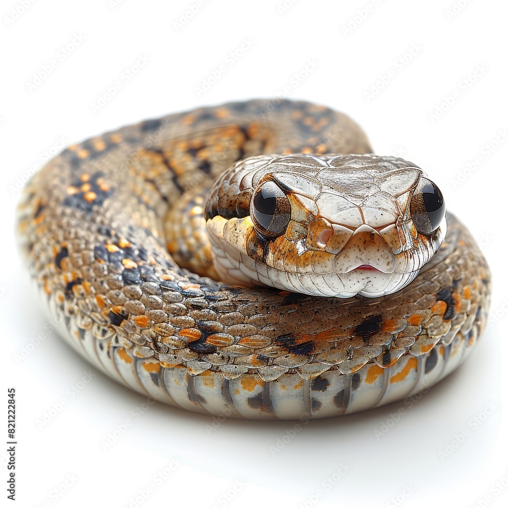 Fototapeta premium a snake with a very large head and a very long neck