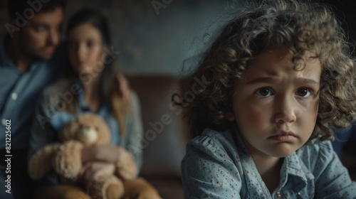 A Child Holding Comfort Toy photo