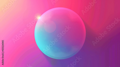 Abstract Gradient Circle Background with Vibrant Colors and Smooth Textures