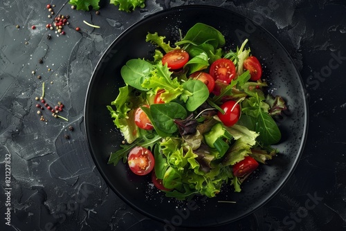 Wholesome fresh vegetable salad temptation. Irresistible visuals for ads