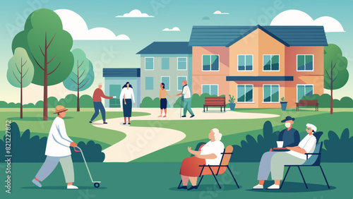 Health care for old and sick people vector  illustration 
